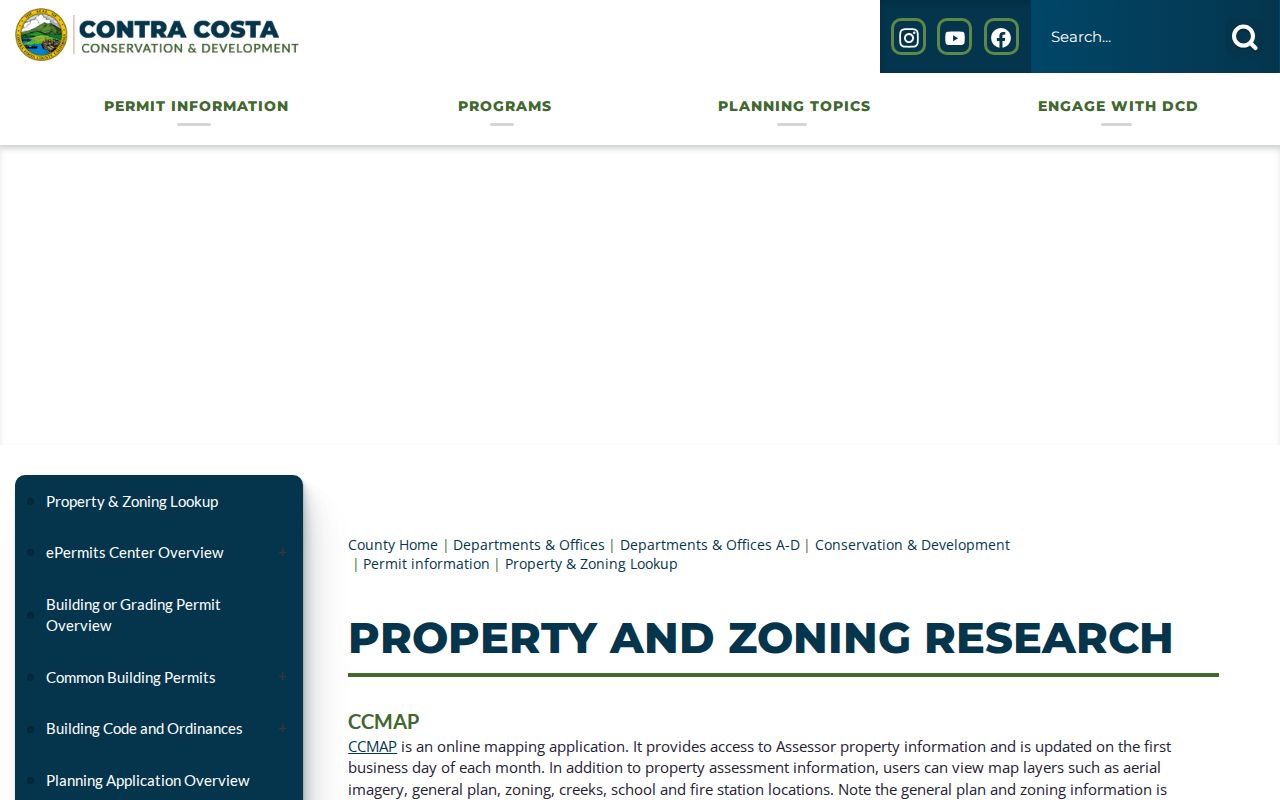 Contra Costa property research tools for the Martinez street directory