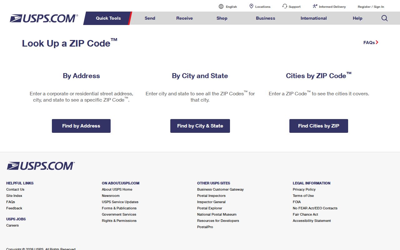 USPS address lookup for the Martinez street directory